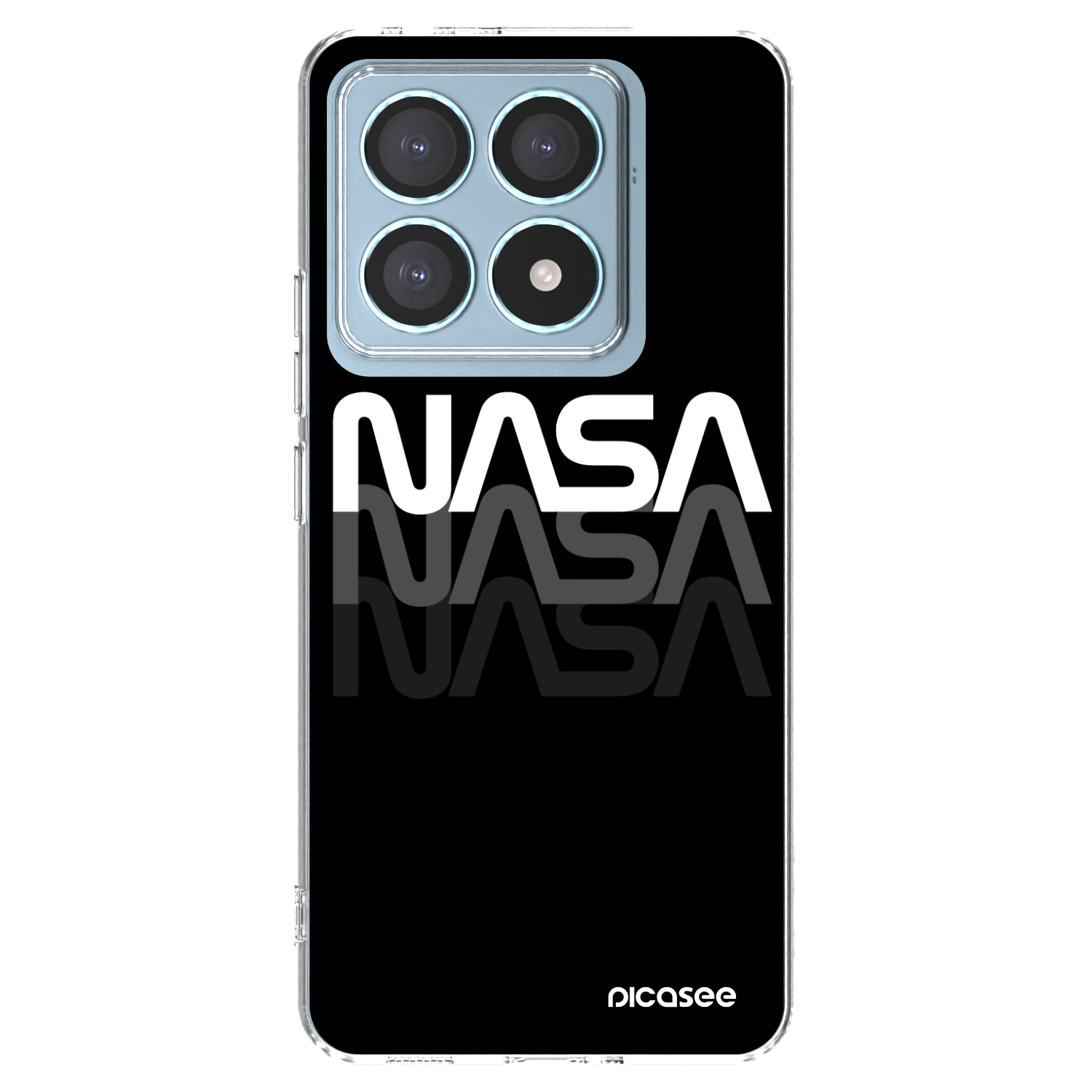 Picasee Xiaomi 14T Pro Hülle - Transparentes Silikon - NASA Triple