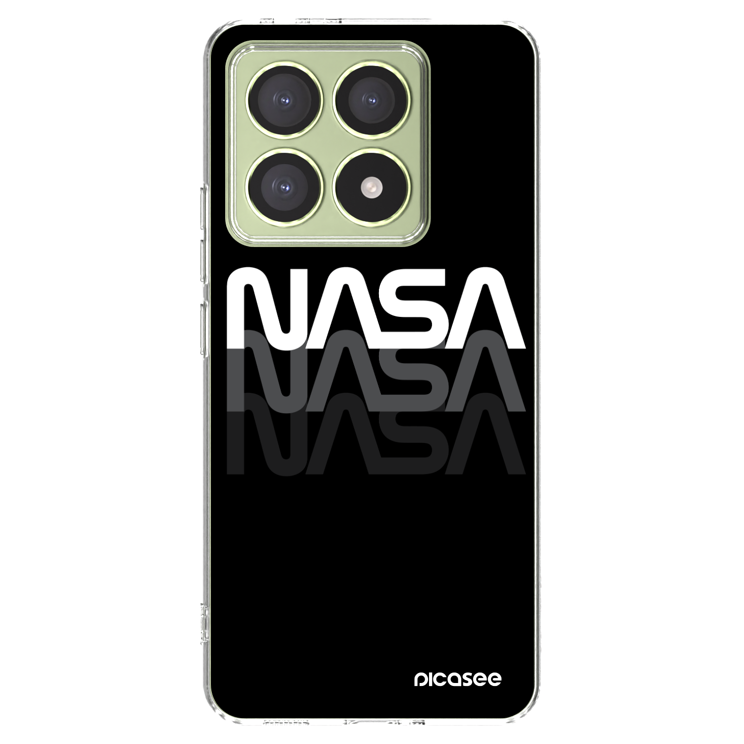 Picasee Xiaomi 14T Hülle - Transparentes Silikon - NASA Triple