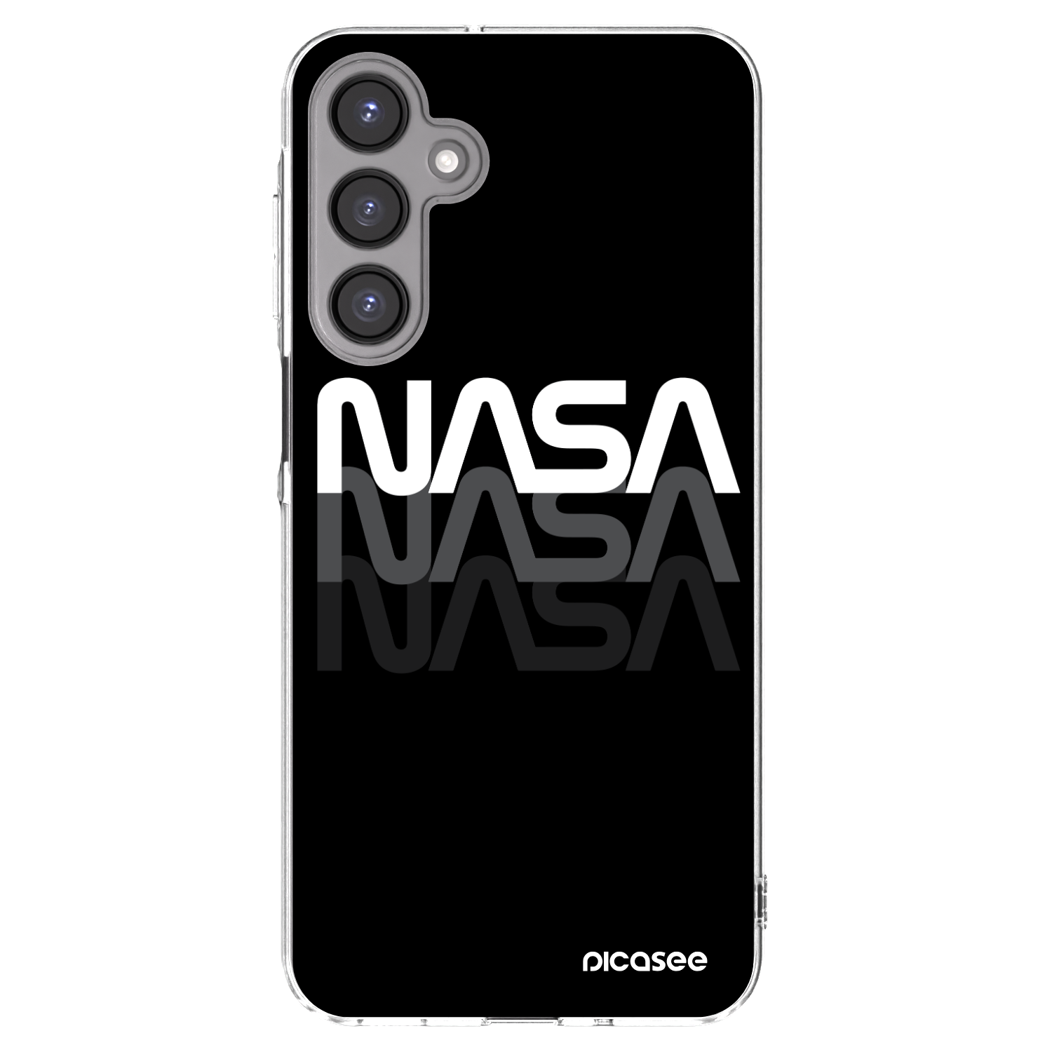 Picasee Samsung Galaxy A16 5G Hülle - Transparentes Silikon - NASA Triple