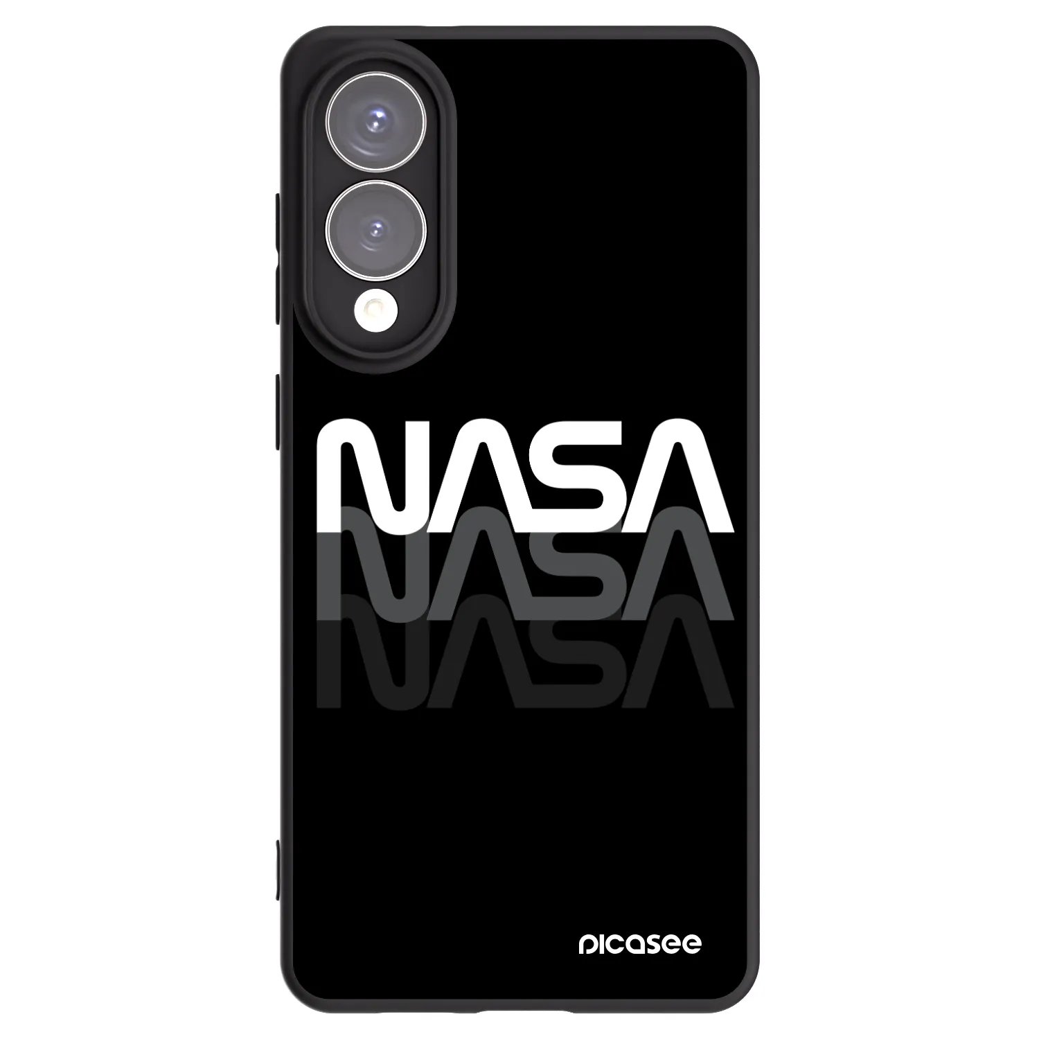Picasee Samsung Galaxy S25 Edge 5G Hülle - Schwarzes Silikon - NASA Triple