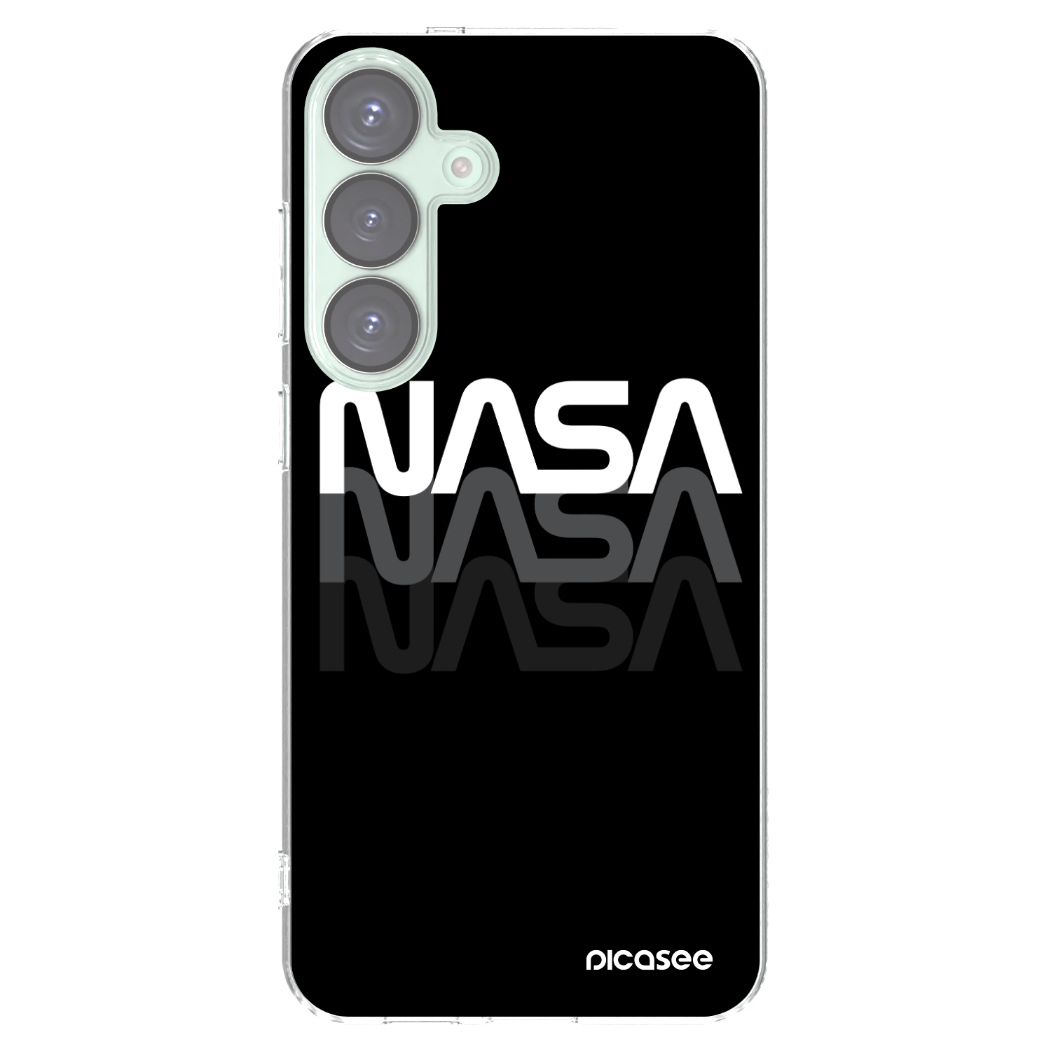 Picasee Samsung Galaxy S25+ 5G Hülle - Transparentes Silikon - NASA Triple