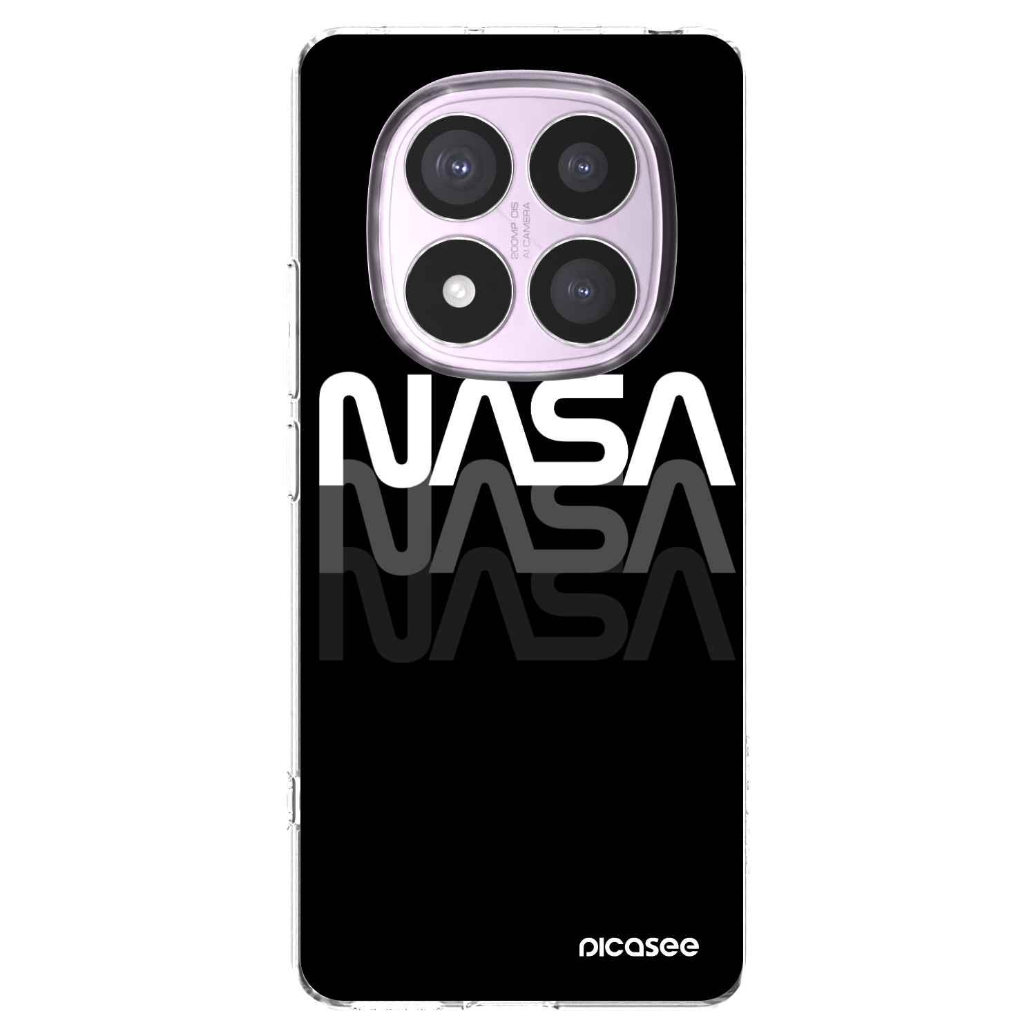 Picasee Xiaomi Redmi Note 14 Pro 4G Hülle - Transparentes Silikon - NASA Triple