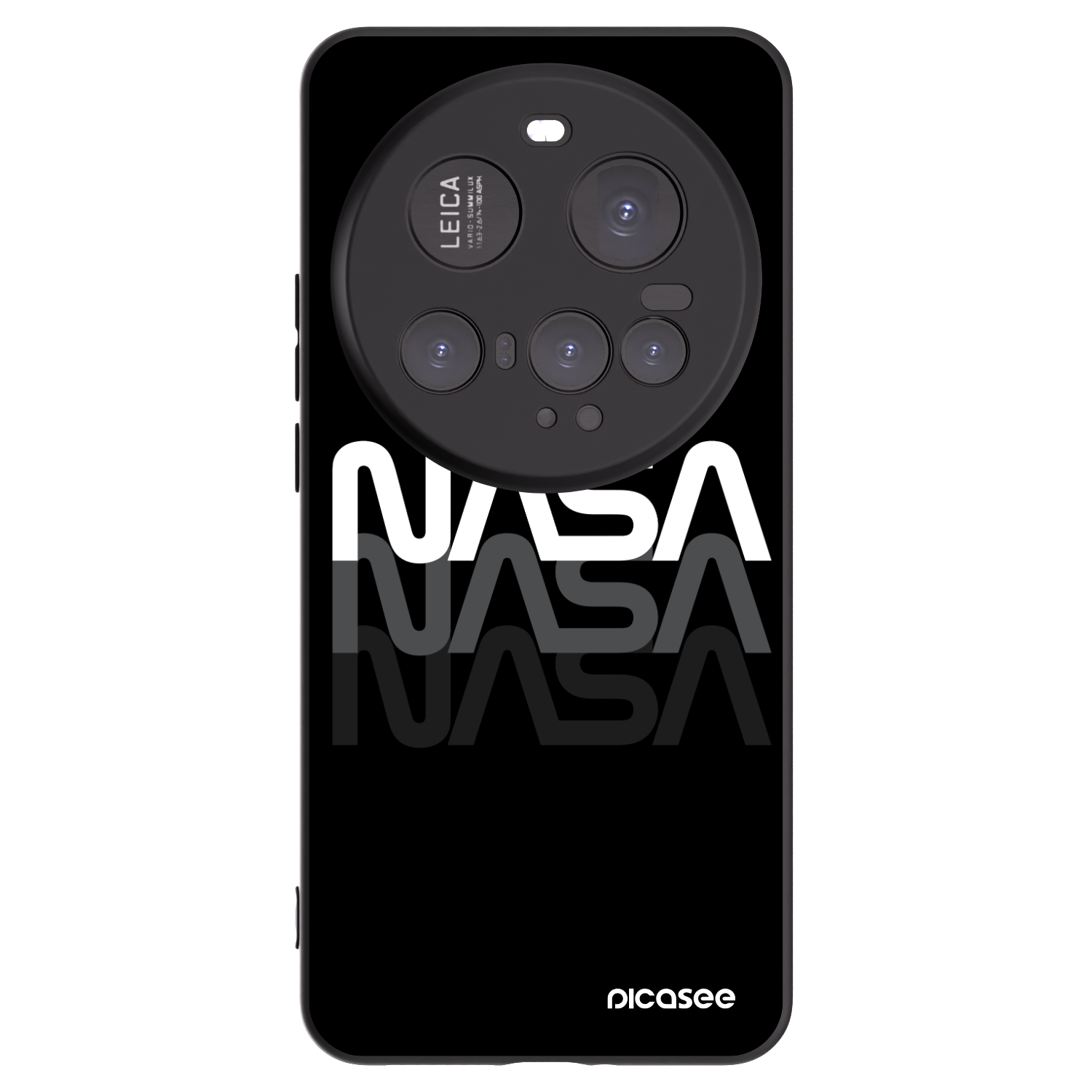 Picasee Xiaomi 15 Ultra Hülle - Schwarzes Silikon - NASA Triple