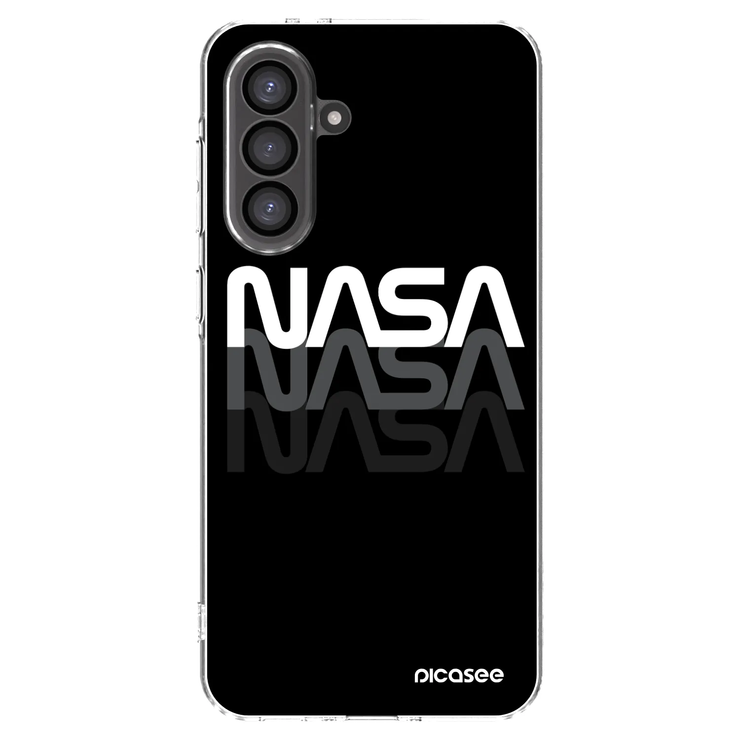 Picasee Samsung Galaxy A56 5G A566B Hülle - Transparentes Silikon - NASA Triple