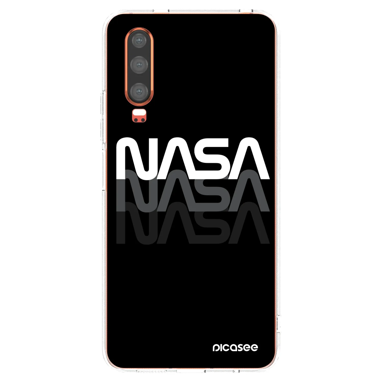 Picasee Huawei P30 Hülle - Transparentes Silikon - NASA Triple