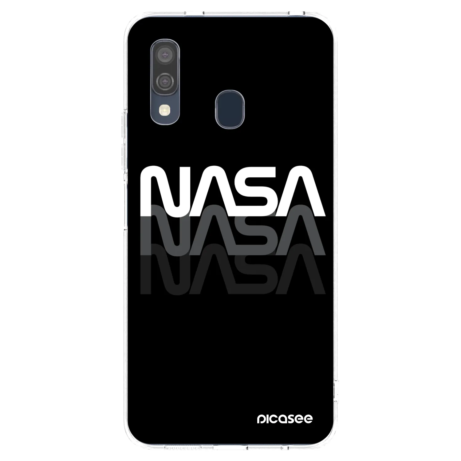 Picasee Samsung Galaxy A40 A405F Hülle - Transparentes Silikon - NASA Triple