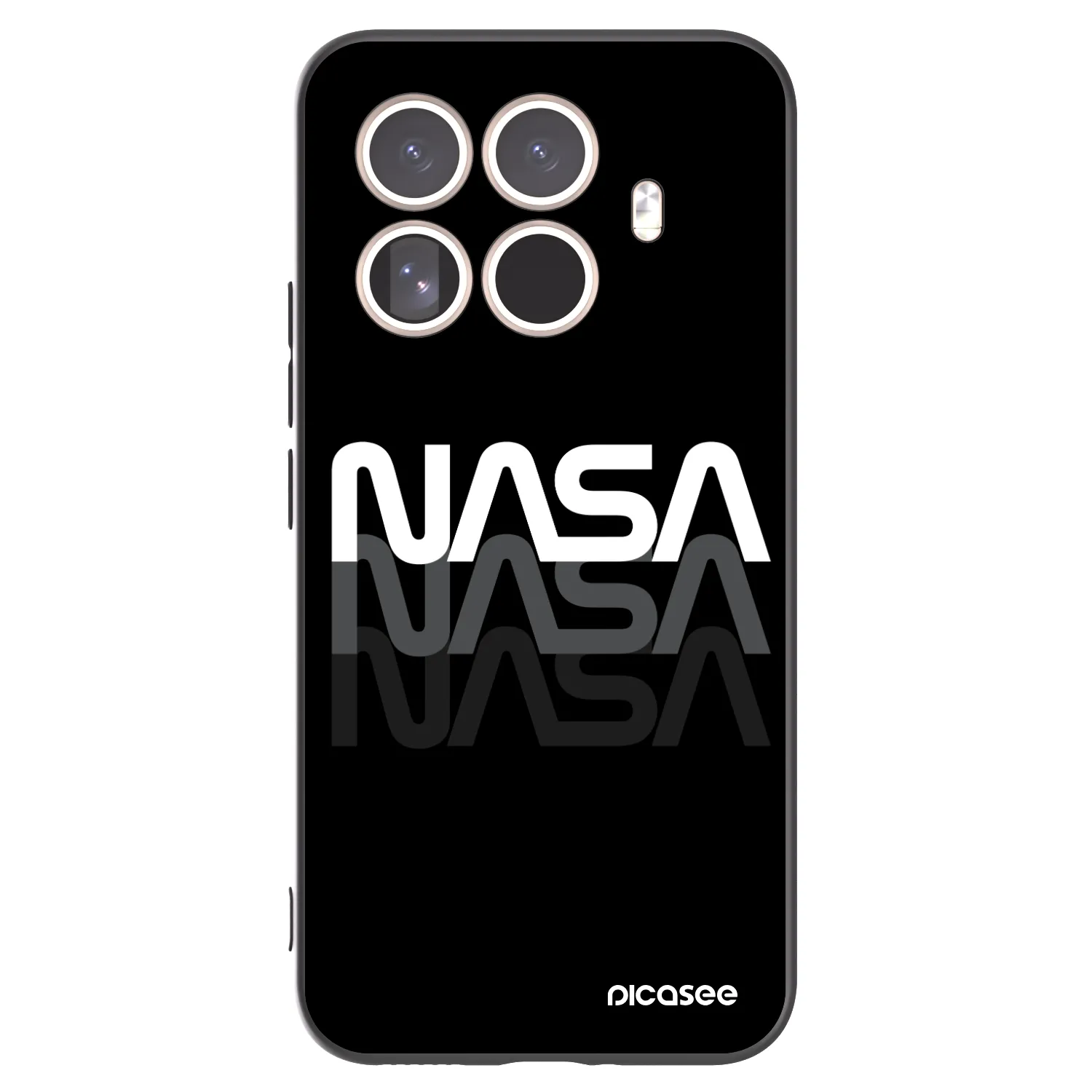Picasee Xiaomi 15T Pro Hülle - Schwarzes Silikon - NASA Triple