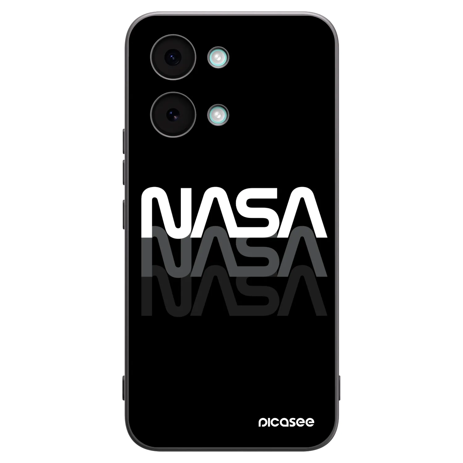 Picasee Xiaomi Poco X8 Pro Max Hülle - Schwarzes Silikon - NASA Triple