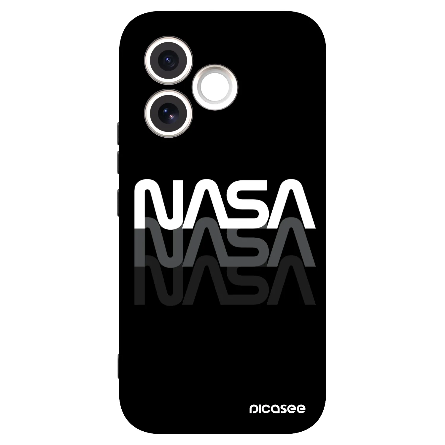 Picasee Honor 600 Lite Hülle - Schwarzes Silikon - NASA Triple