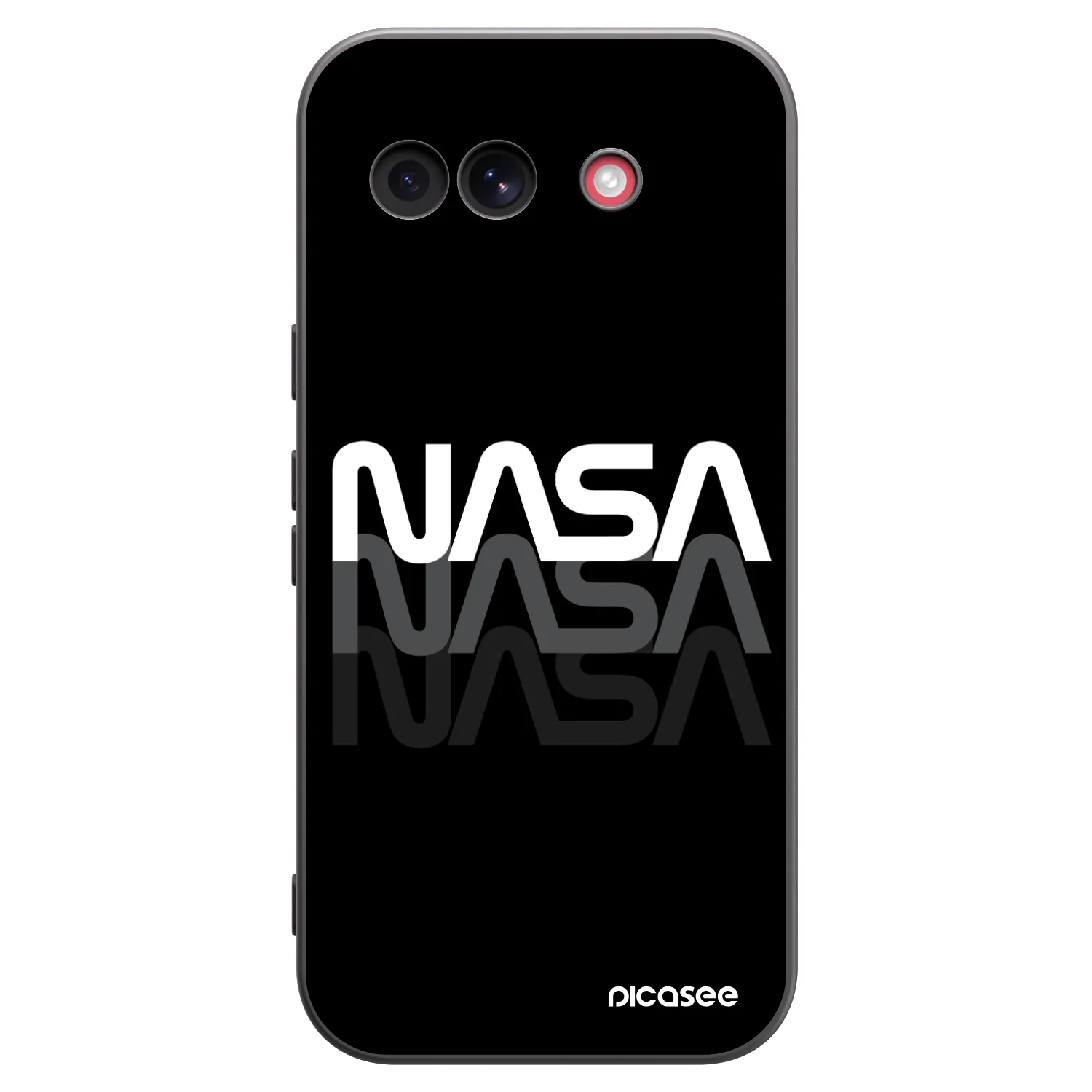 Picasee Google Pixel 10a Hülle - Schwarzes Silikon - NASA Triple