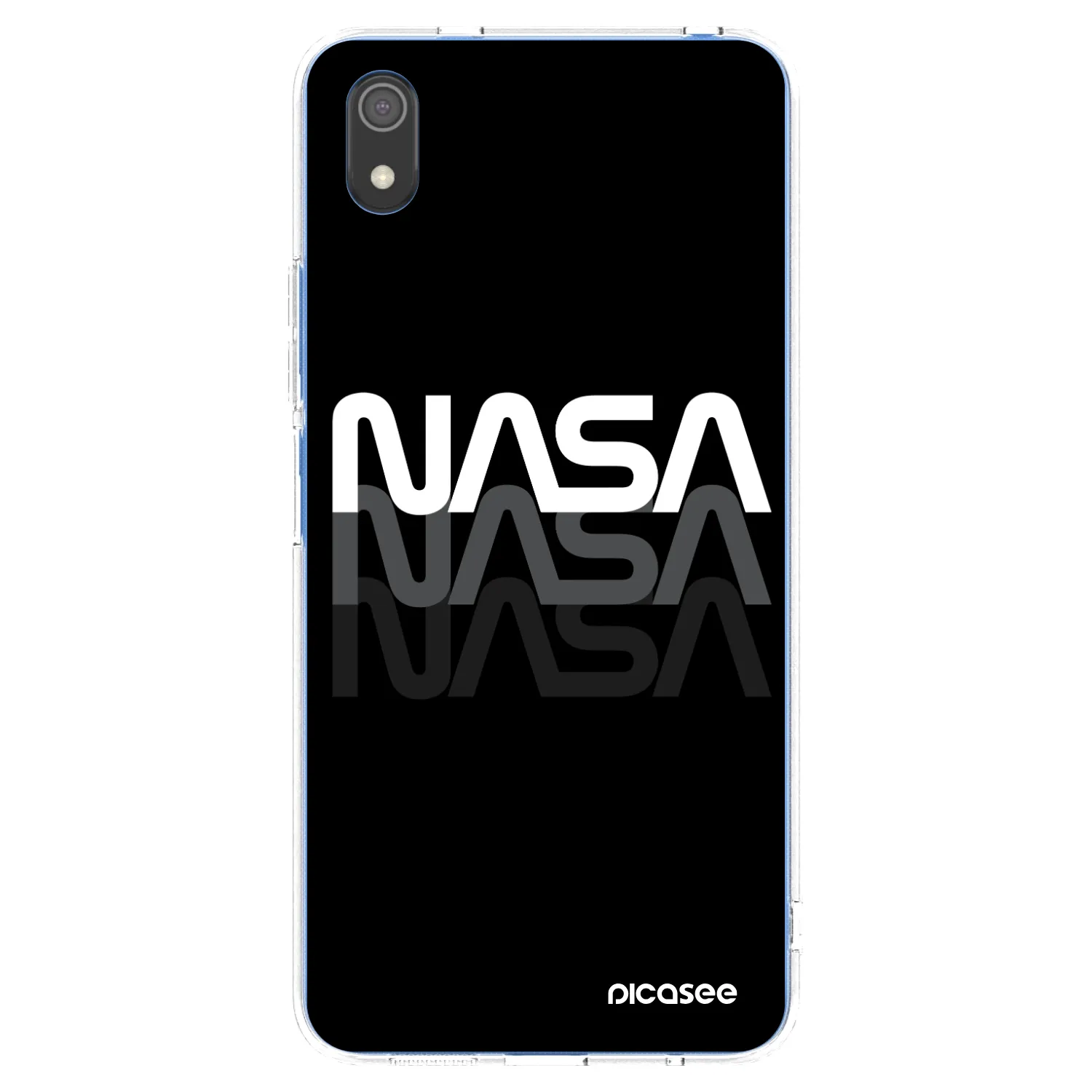 Picasee Xiaomi Redmi 7A Hülle - Transparentes Silikon - NASA Triple