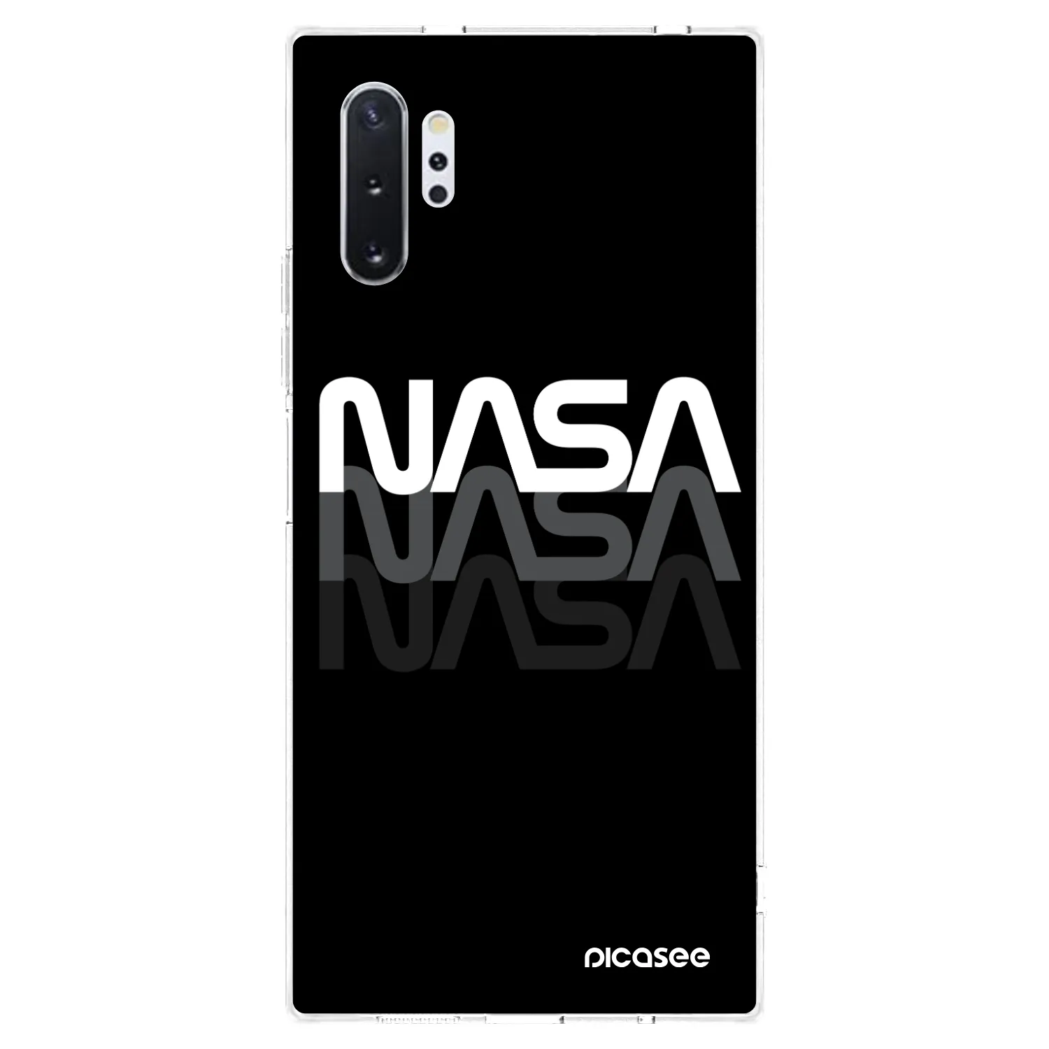 Picasee Samsung Galaxy Note 10+ N975F Hülle - Transparentes Silikon - NASA Triple