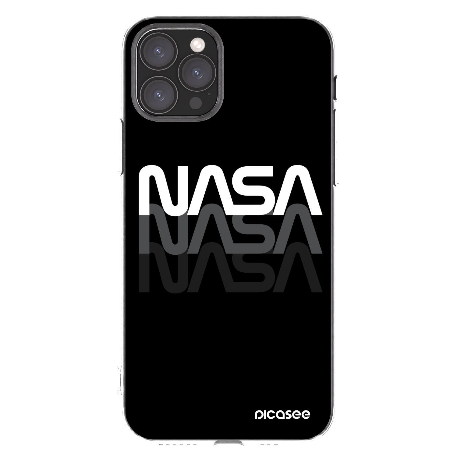 Picasee Apple iPhone 11 Pro Hülle - Transparentes Silikon - NASA Triple