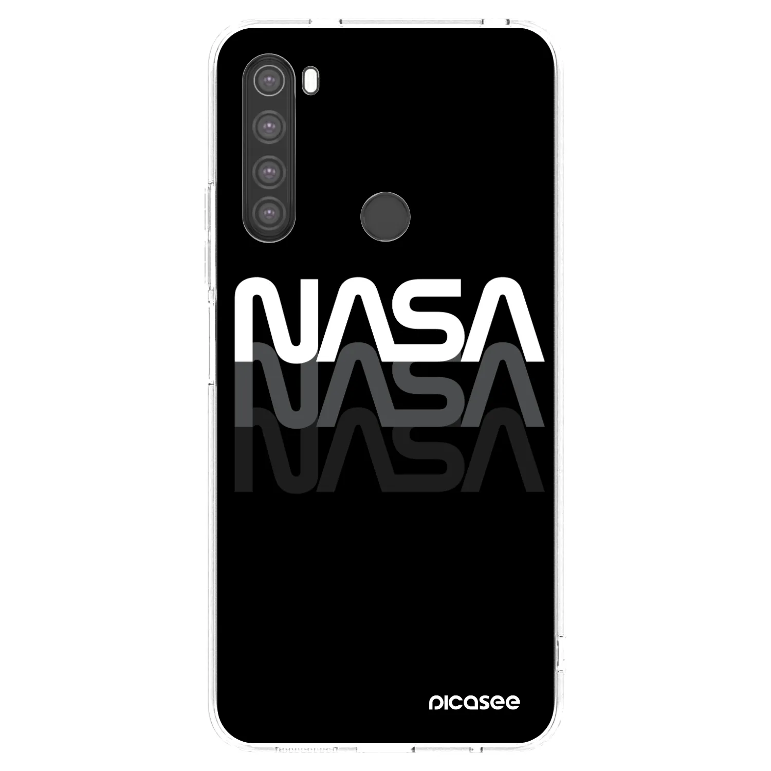 Picasee Xiaomi Redmi Note 8 Hülle - Transparentes Silikon - NASA Triple