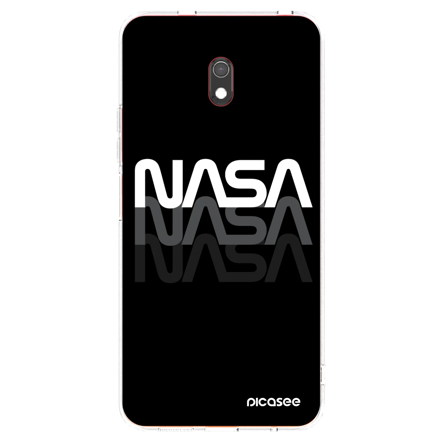 Picasee Xiaomi Redmi 8A Hülle - Transparentes Silikon - NASA Triple