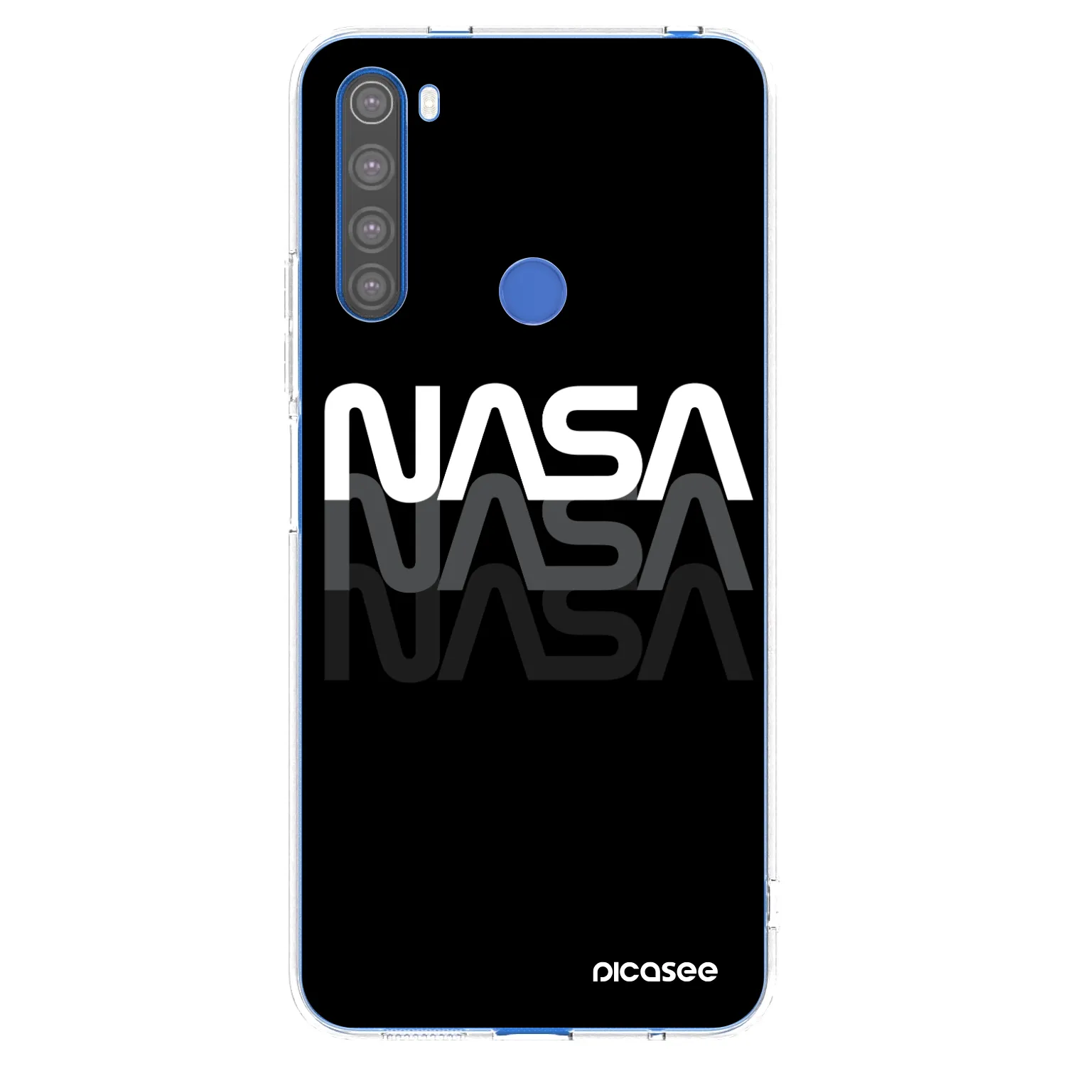 Picasee Xiaomi Redmi Note 8T Hülle - Transparentes Silikon - NASA Triple