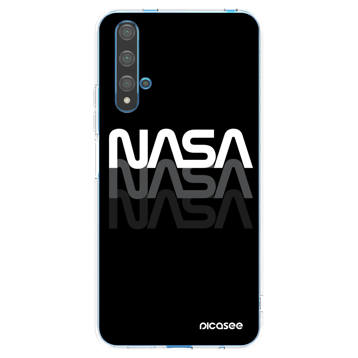 Picasee Huawei Nova 5T Hülle - Transparentes Silikon - NASA Triple