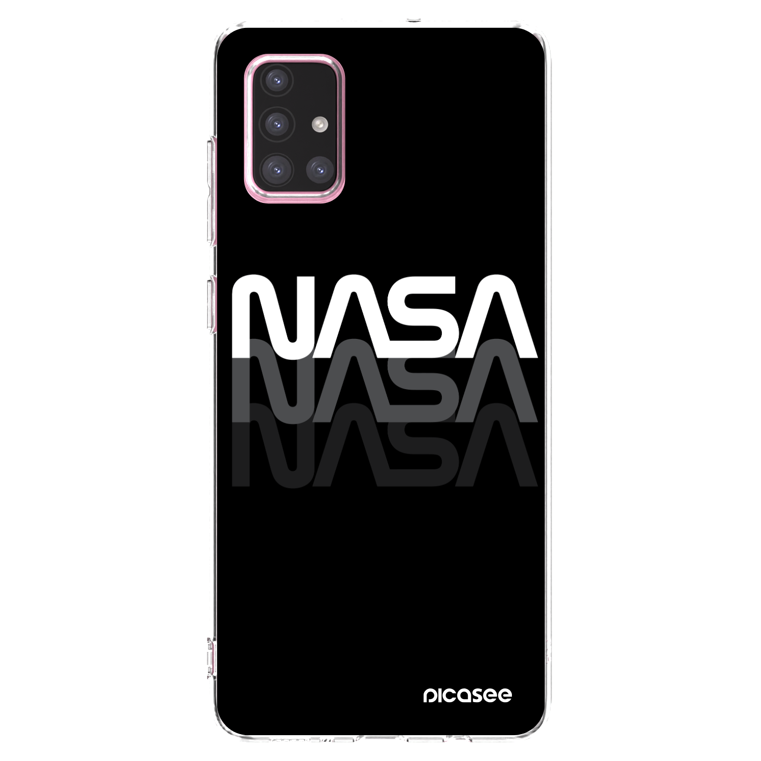 Picasee Samsung Galaxy A71 A715F Hülle - Transparentes Silikon - NASA Triple
