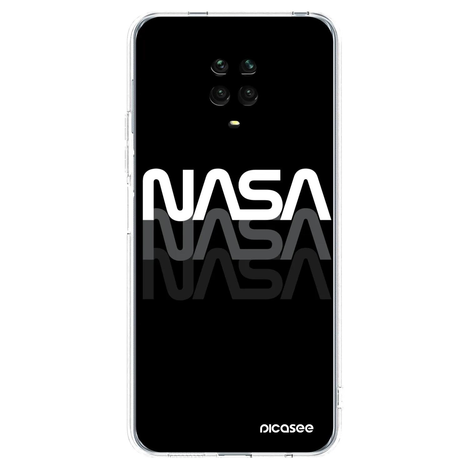 Picasee Xiaomi Redmi Note 9S Hülle - Transparentes Silikon - NASA Triple