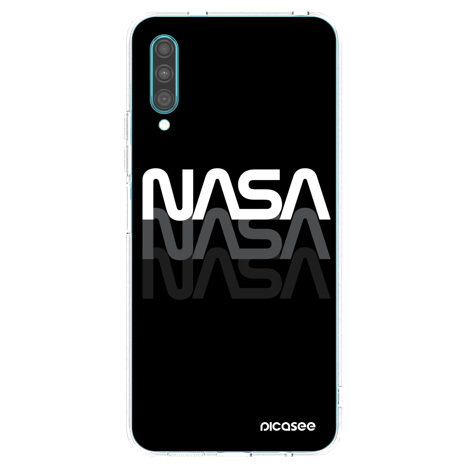 Picasee Samsung Galaxy A30s A307F Hülle - Transparentes Silikon - NASA Triple