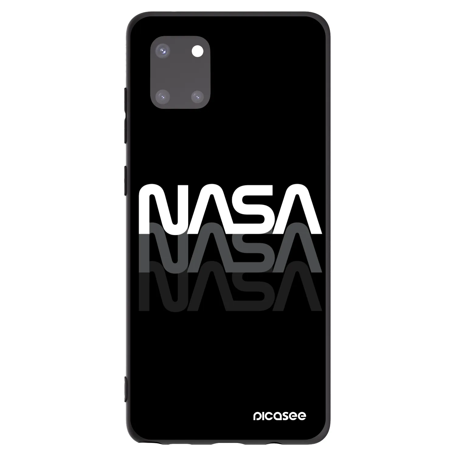 Picasee Samsung Galaxy Note 10 Lite N770F Hülle - Schwarzes Silikon - NASA Triple