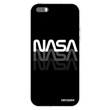 Picasee Apple iPhone 5/5S/SE Hülle - Transparentes Silikon - NASA Triple