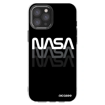 Picasee Apple iPhone 12 Pro Max Hülle - Transparentes Silikon - NASA Triple