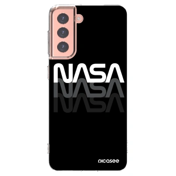 Picasee Samsung Galaxy S21 5G G991B Hülle - Transparentes Silikon - NASA Triple