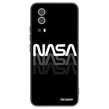 Picasee Vivo Y72 5G Hülle - Schwarzes Silikon - NASA Triple