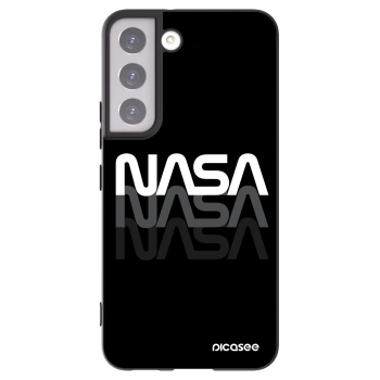 Picasee Samsung Galaxy S22 5G Hülle - Schwarzes Silikon - NASA Triple