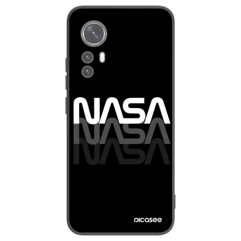Picasee Xiaomi 12X Hülle - Schwarzes Silikon - NASA Triple
