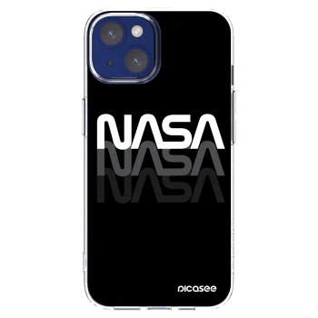 Picasee Apple iPhone 14 Hülle - Transparentes Silikon - NASA Triple