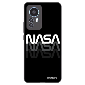 Picasee Xiaomi 12T Hülle - Schwarzes Silikon - NASA Triple