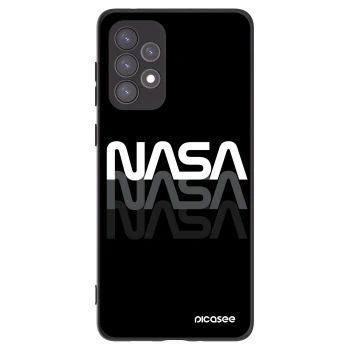 Picasee Samsung Galaxy A73 5G Hülle - Schwarzes Silikon - NASA Triple