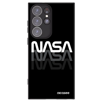 Picasee Samsung Galaxy S23 Ultra 5G Hülle - Schwarzes Silikon - NASA Triple