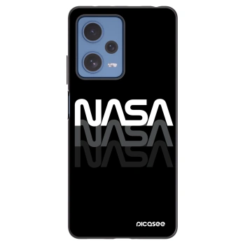 Picasee Xiaomi Redmi Note 12 Pro 5G Hülle - Schwarzes Silikon - NASA Triple
