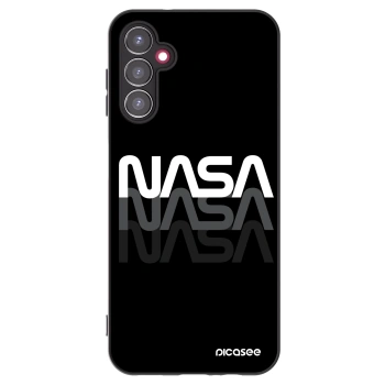 Picasee Samsung Galaxy A14 4G A145R Hülle - Schwarzes Silikon - NASA Triple