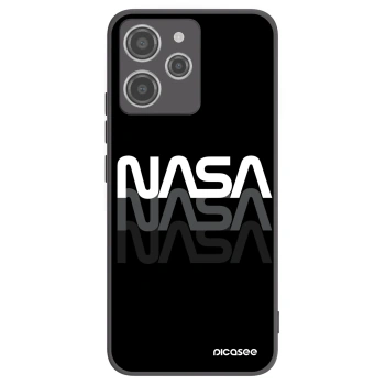 Picasee Xiaomi Redmi 12 4G Hülle - Schwarzes Silikon - NASA Triple