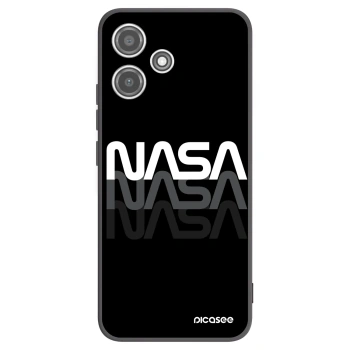 Picasee Xiaomi Redmi 12 5G Hülle - Schwarzes Silikon - NASA Triple
