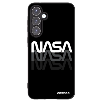 Picasee Samsung Galaxy A55 5G A556B Hülle - Schwarzes Silikon - NASA Triple