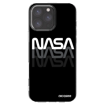Picasee Apple iPhone 16 Pro Max Hülle - Transparentes Silikon - NASA Triple
