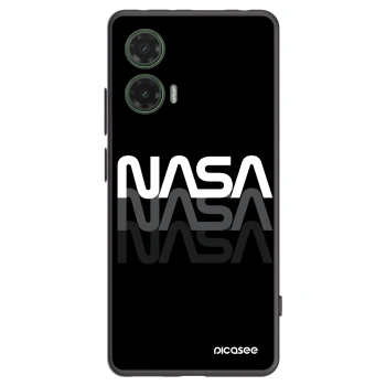 Picasee Motorola Moto G35 5G Hülle - Schwarzes Silikon - NASA Triple