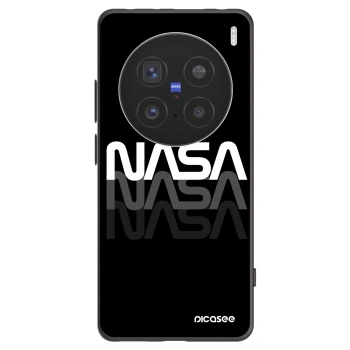 Picasee Vivo X200 Pro Hülle - Schwarzes Silikon - NASA Triple