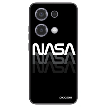 Picasee Xiaomi Redmi Note 14S Hülle - Schwarzes Silikon - NASA Triple