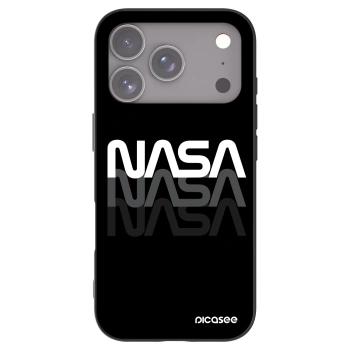 Picasee Apple iPhone 17 Pro Hülle - Schwarzes Silikon - NASA Triple
