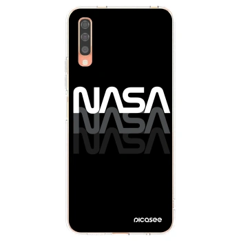 Picasee Samsung Galaxy A70 A705F Hülle - Transparentes Silikon - NASA Triple