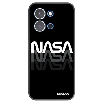 Picasee Xiaomi Redmi 15C 4G Hülle - Schwarzes Silikon - NASA Triple