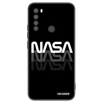 Picasee Xiaomi Redmi Note 8 Hülle - Schwarzes Silikon - NASA Triple