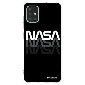 Picasee Samsung Galaxy A51 A515F Hülle - Transparentes Silikon - NASA Triple
