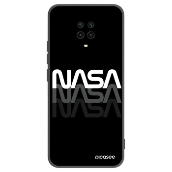 Picasee Xiaomi Redmi Note 9S Hülle - Schwarzes Silikon - NASA Triple
